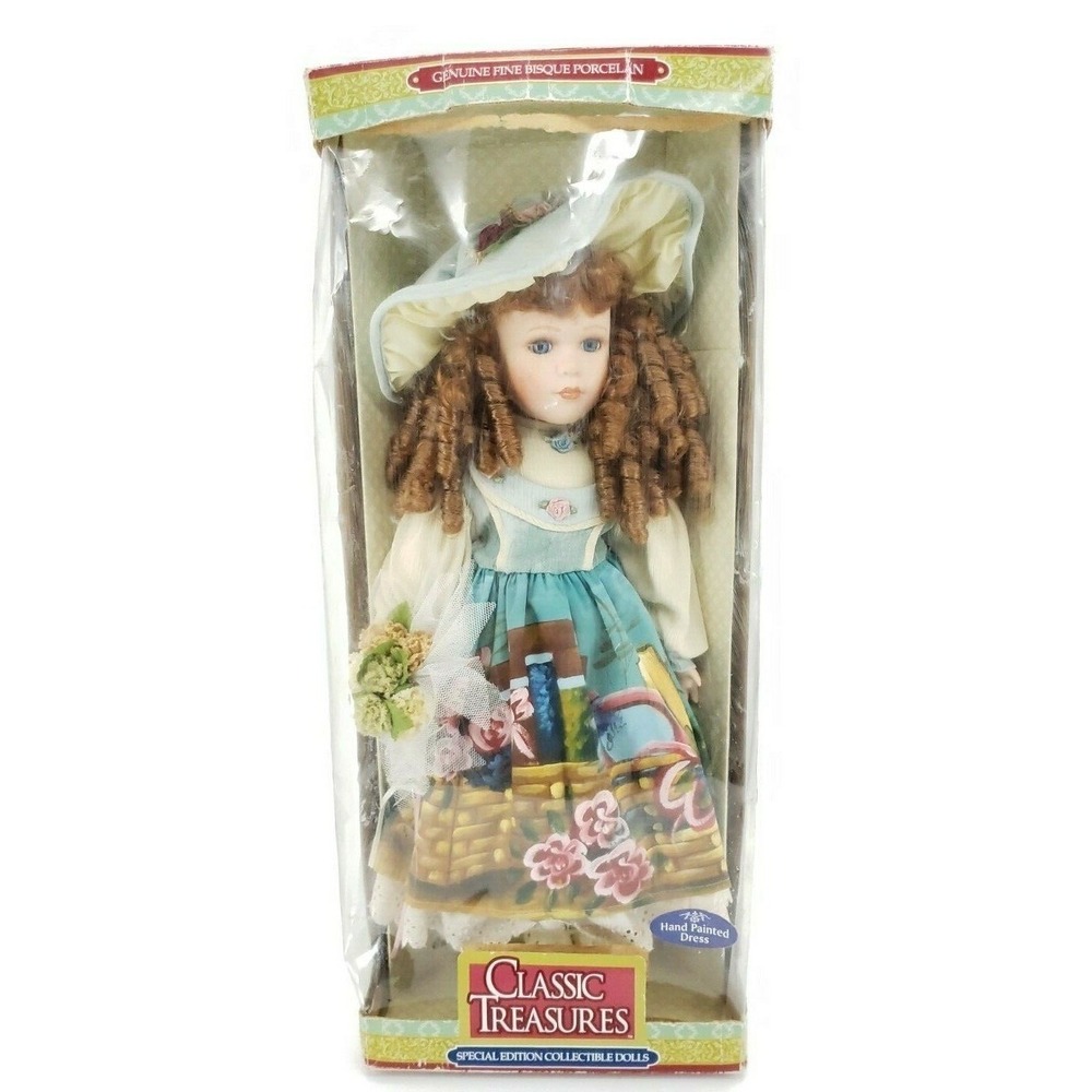 Classic Treasures 23" Hand Painted Fine Bisque Porcelain Special Edition Doll